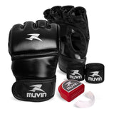 Kit Luva de MMA Clinch MA + Bandagem Elástica - 500cm x 5cm + Protetor Bucal Profissional - KIT-5700