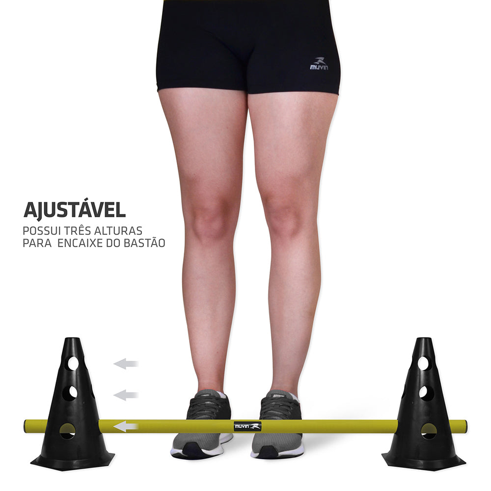 Barreira de Salto com Cone - 24cm - Muvin - BRS-10600