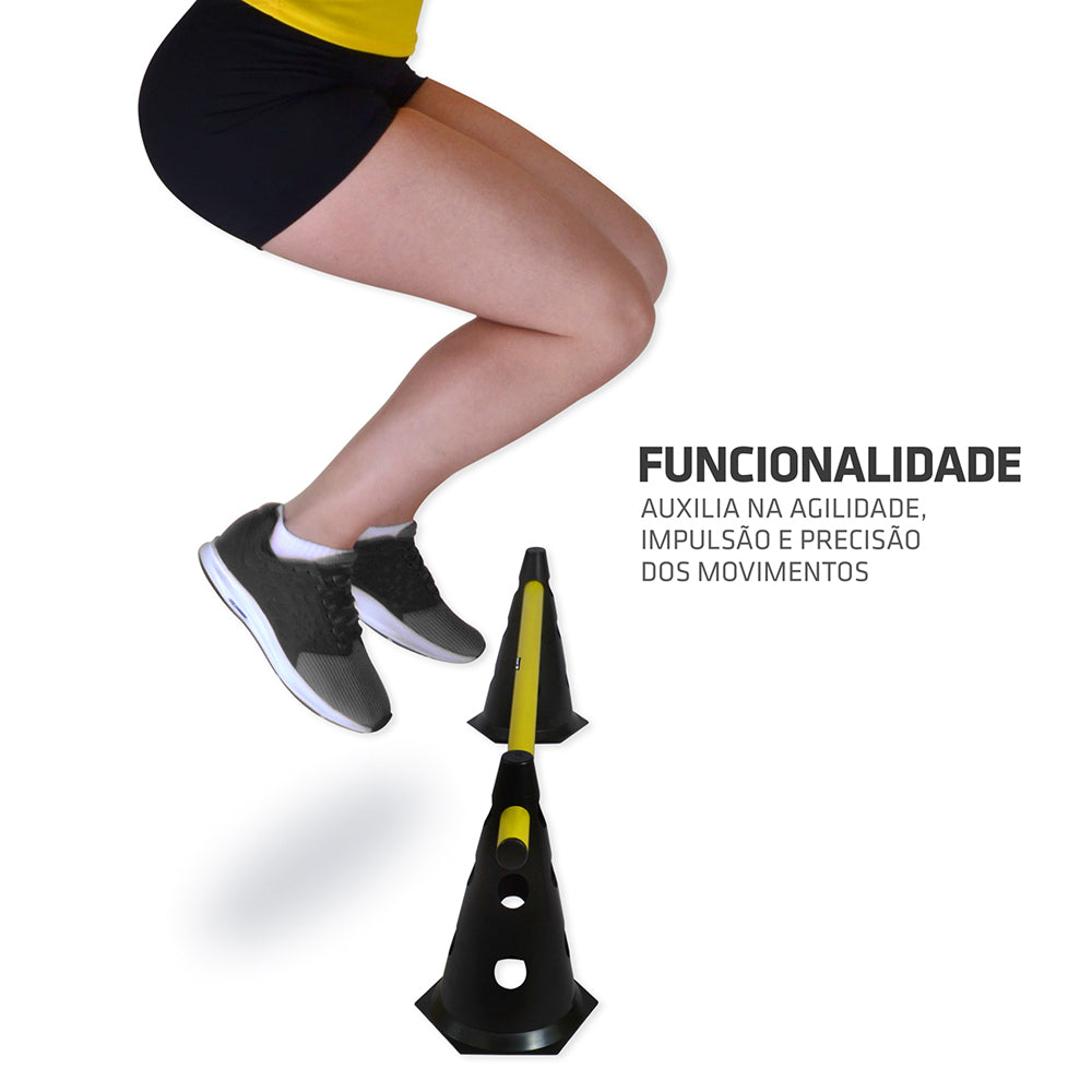 Barreira de Salto com Cone - 24cm - Muvin - BRS-10600