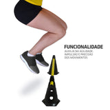 Barreira de Salto com Cone - 24cm - Muvin - BRS-10600