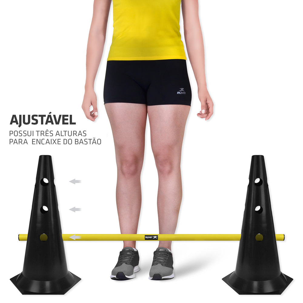 Barreira de Salto com Cone - 50cm - Muvin - BRS-10700