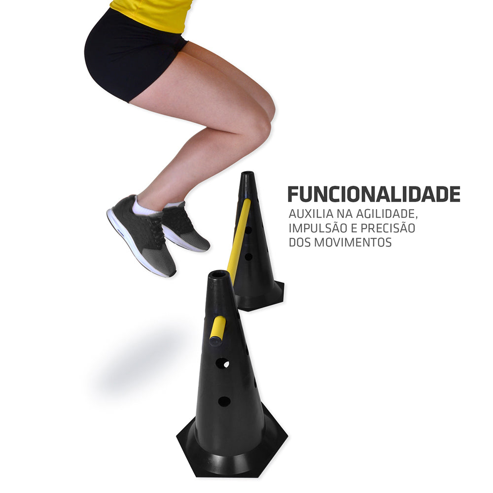 Barreira de Salto com Cone - 50cm - Muvin - BRS-10700