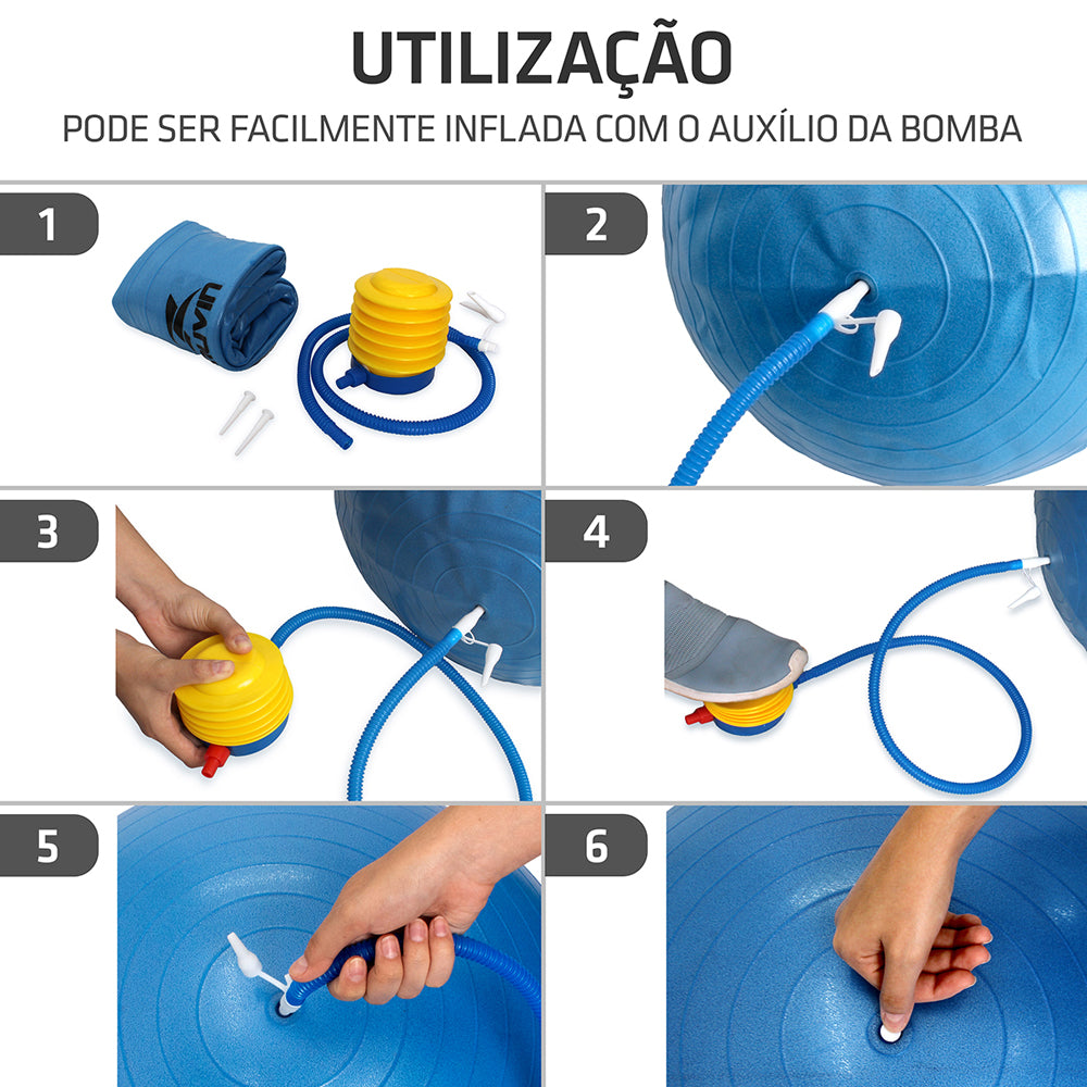 Kit Bolas de Pilates - 45cm + 65cm + 85cm - Muvin - KIT-002300