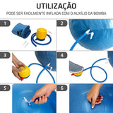 Kit Bolas de Pilates - 45cm + 65cm + 85cm - Muvin - KIT-002300