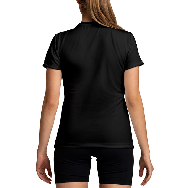 Camiseta Dry Cool UPF50+ MC Conquista Feminina - Preto