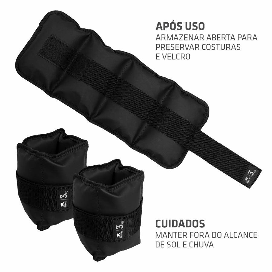 Caneleira de Peso - 3kg - Muvin - TZP-1001