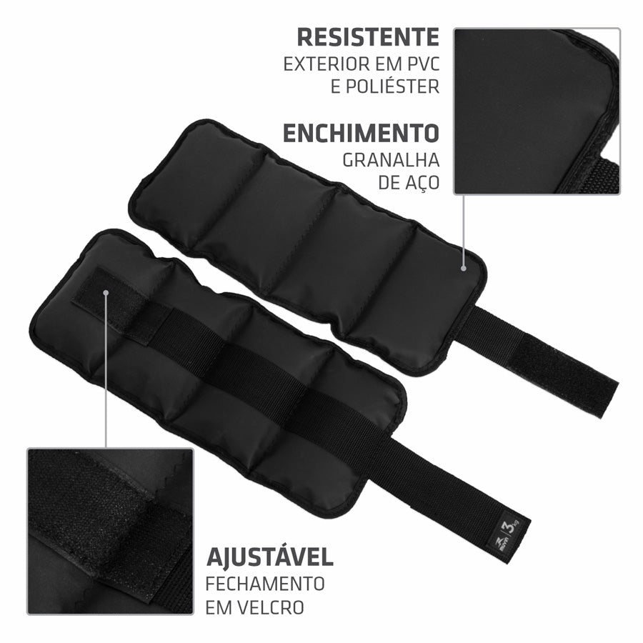 Caneleira de Peso - 3kg - Muvin - TZP-1001