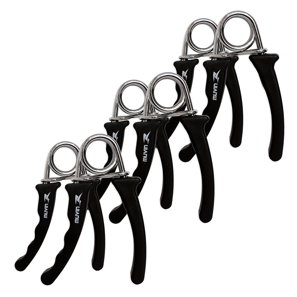 Kit Hand Grip - 3 Pares de Tensões Diferentes - Leve, Média e Alta - Muvin - KIT-001800