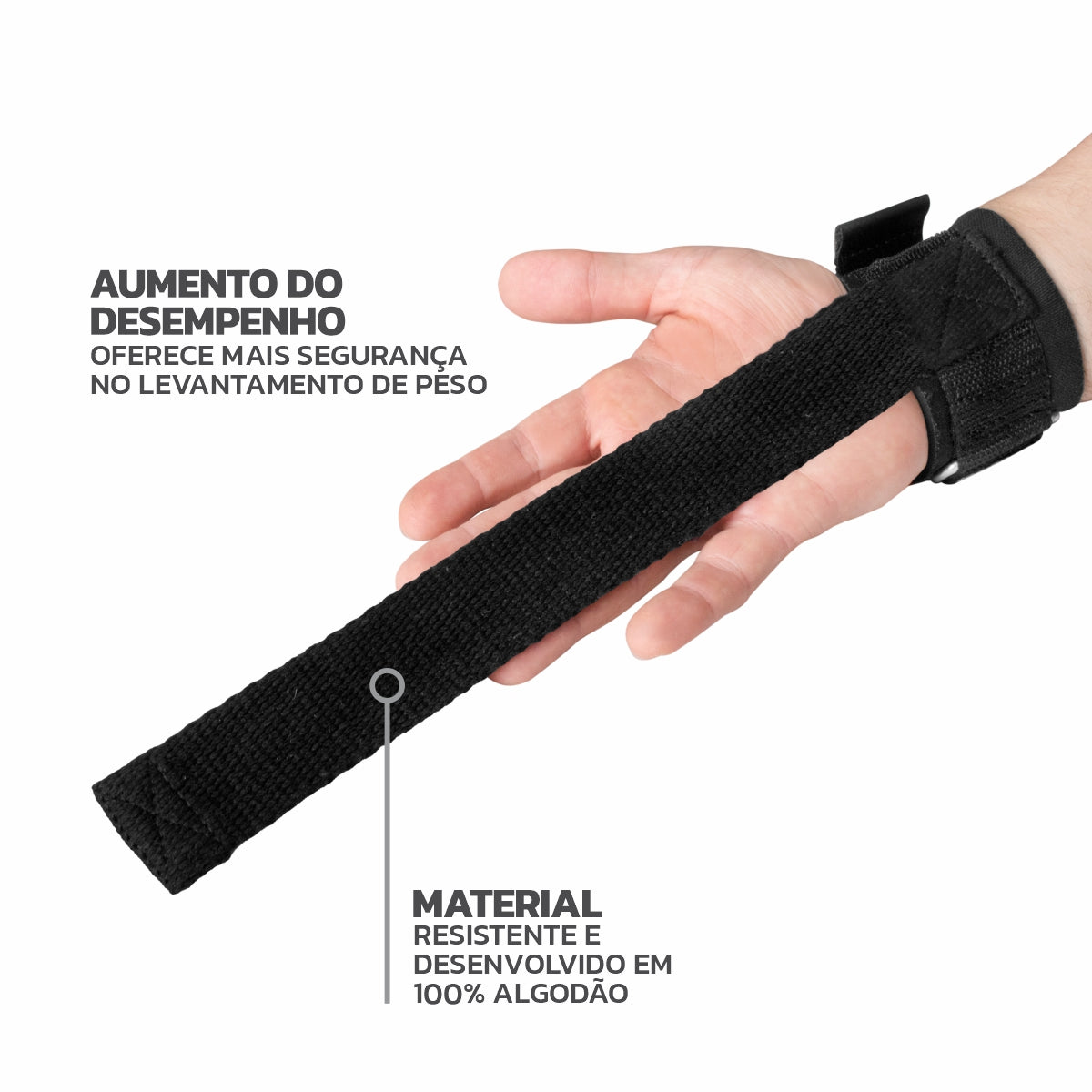 Strap de Musculação com Munhequeira - STM-0400
