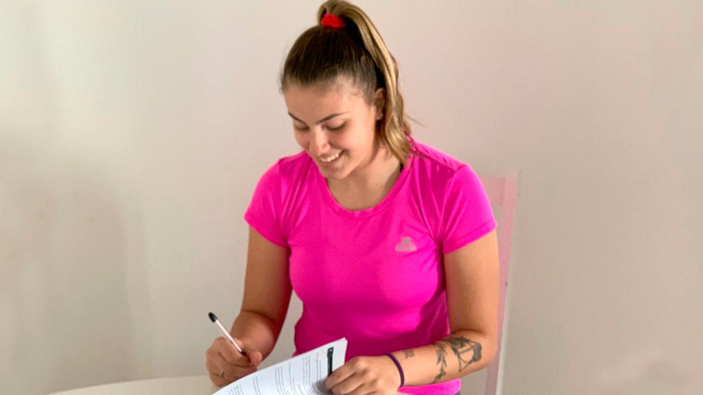 A nova contratada do programa Pro Atleta da Muvin é a jogadora de voleibol Mariana Baddini