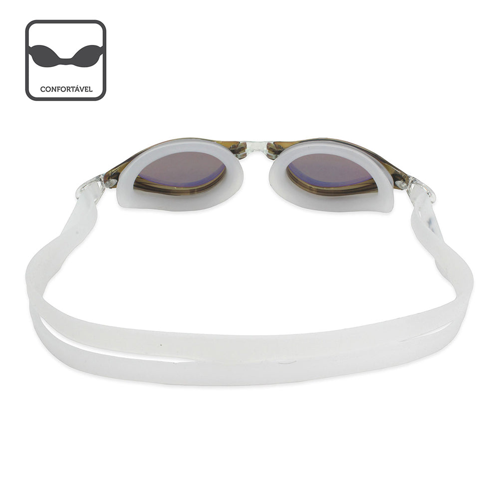 Kit Óculos de Natação Whale LZ + Touca de Natação em Silicone Standard - Muvin - KIT-003900