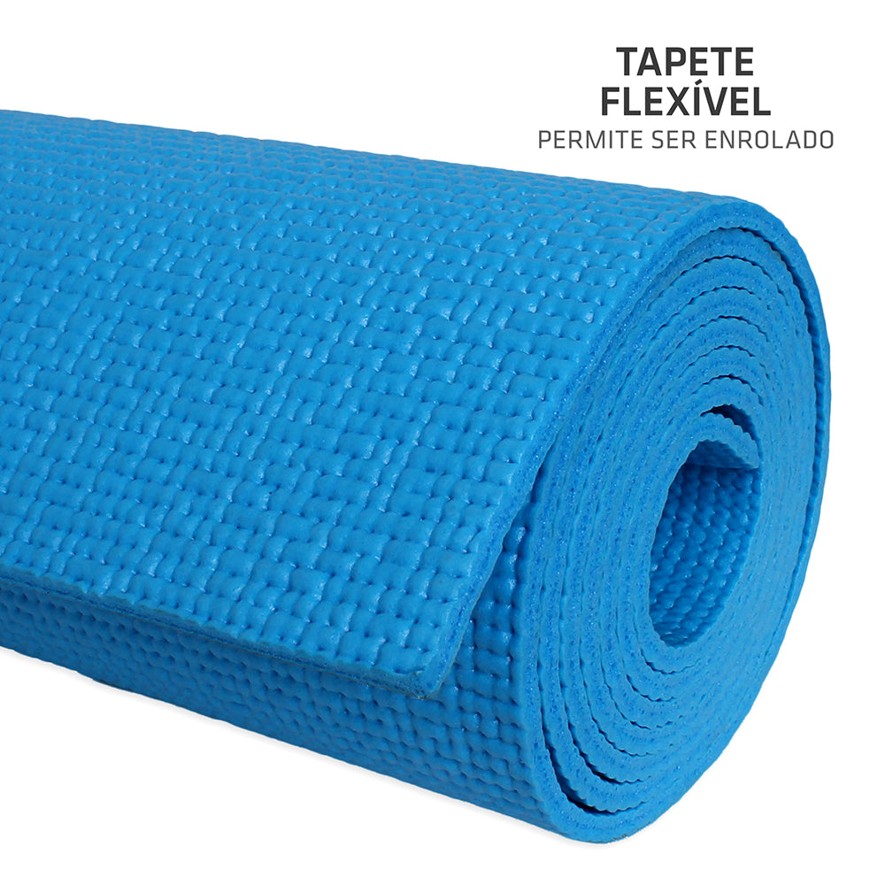 Kit Tapete para Yoga em PVC + Bola de Pilates 65cm - Muvin - KIT-00250