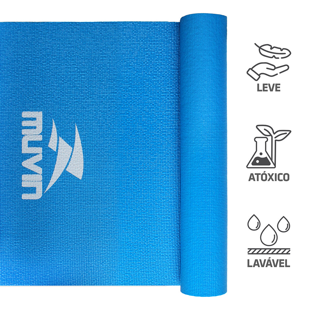 Kit Tapete para Yoga em PVC + Bola de Pilates 65cm - Muvin - KIT-002500